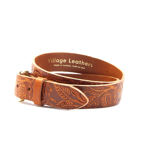 1 1/4" Tooled Tan