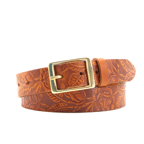 1 1/4" Tooled Tan