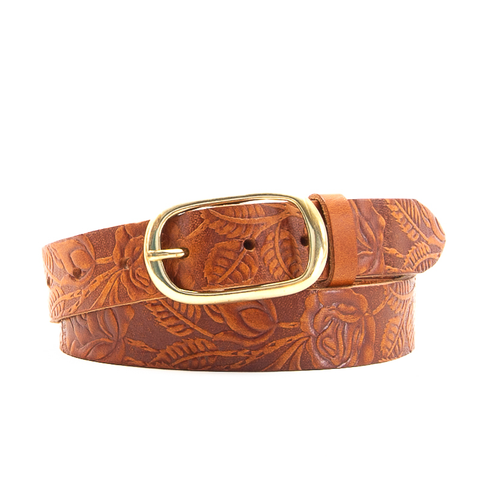 1 1/4" Tooled Tan