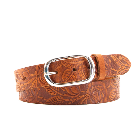 1 1/4" Tooled Tan