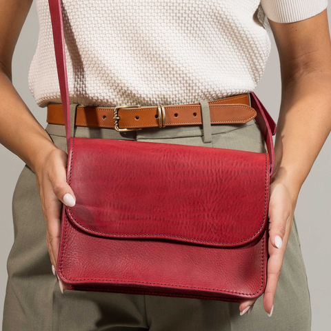 Vic - Missouri Burgundy Leather Bag