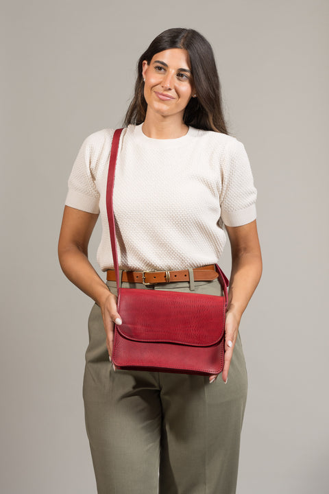 Vic - Missouri Burgundy Leather Bag