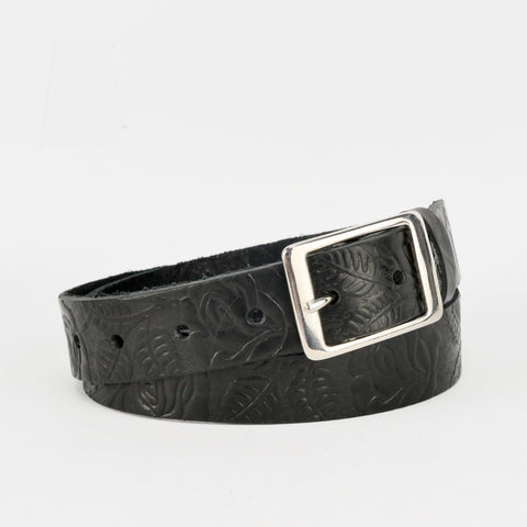 1 1/4" Tooled Black