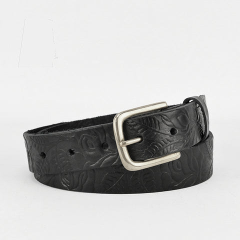 1 1/4" Tooled Black
