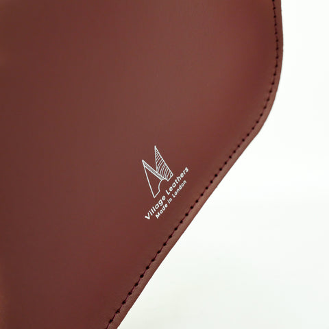 Burgundy Leather Shoulder Bag - Chroma
