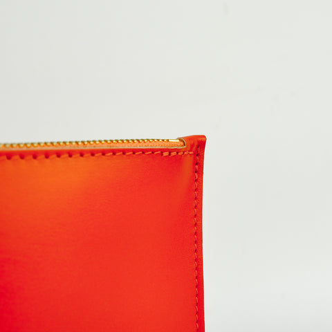 Tangerine Leather Wristlet Bag - Roam
