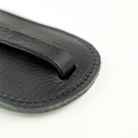 Black Leather Bell Key Holder