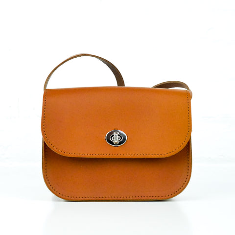 Tan Leather Shoulder Bag - Chroma
