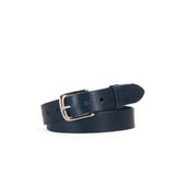 1 1/4" Classic Navy Leather Belt