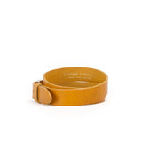 1 1/4" Classic Mustard Yellow Leather Belt