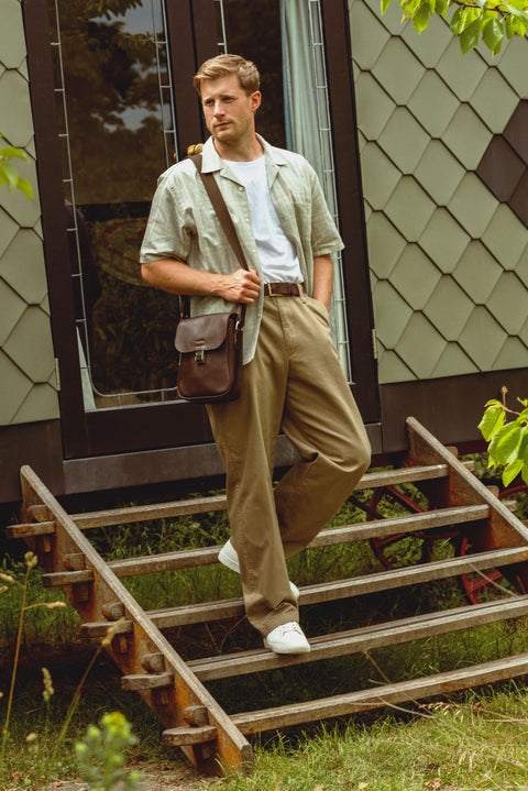 Bennet Brown Leather Messenger Bag