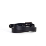 Kryten 1" Black Leather Belt