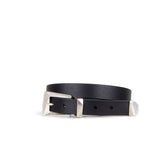 Kryten 1" Black Leather Belt