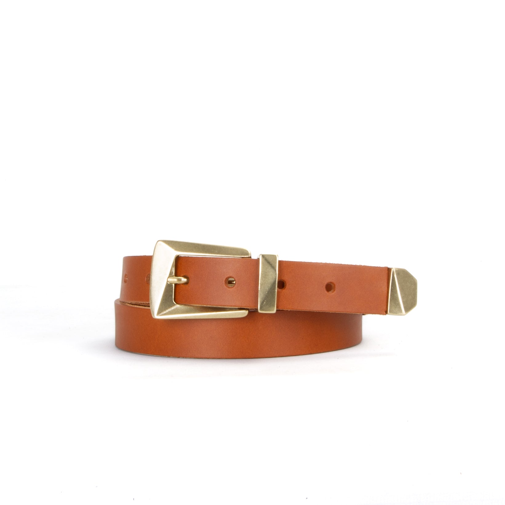 Kryten 1" Tan Leather Belt