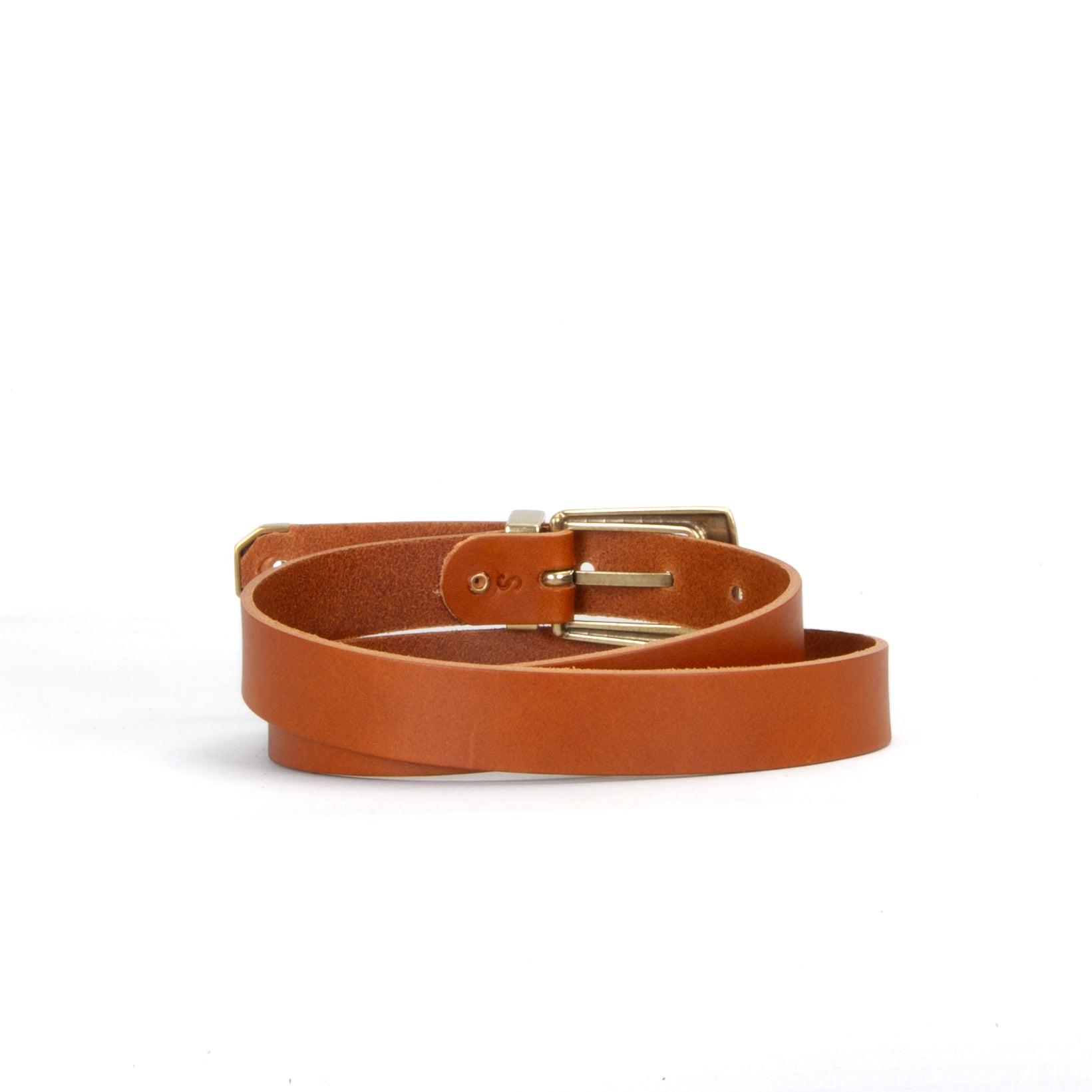 Kryten 1" Tan Leather Belt