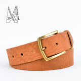 1 1/2" Classic Tan Leather Belt