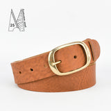 1 1/2" Classic Tan Leather Belt