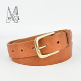 1 1/4" Classic Tan Leather Belt