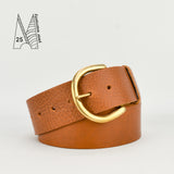 2" Classic Tan Leather Belt