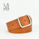 2" Classic Tan Leather Belt