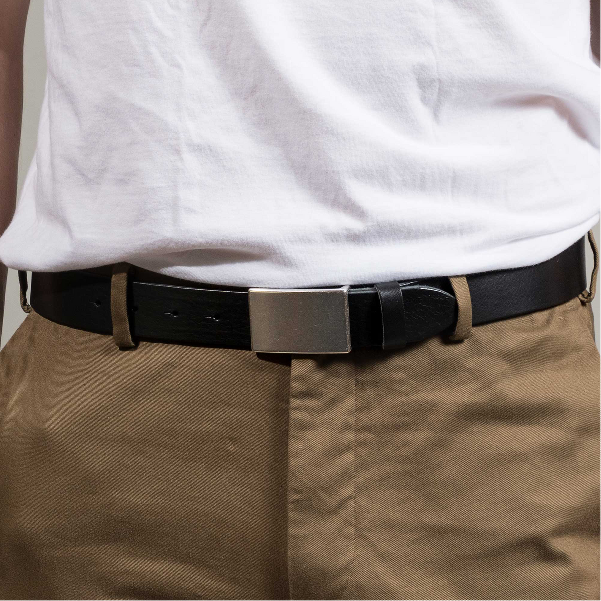 1 1/4" Plate Buckle Black
