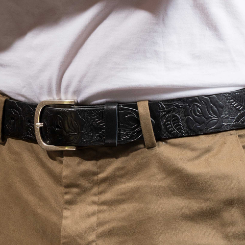 1 1/2" Black Tooled
