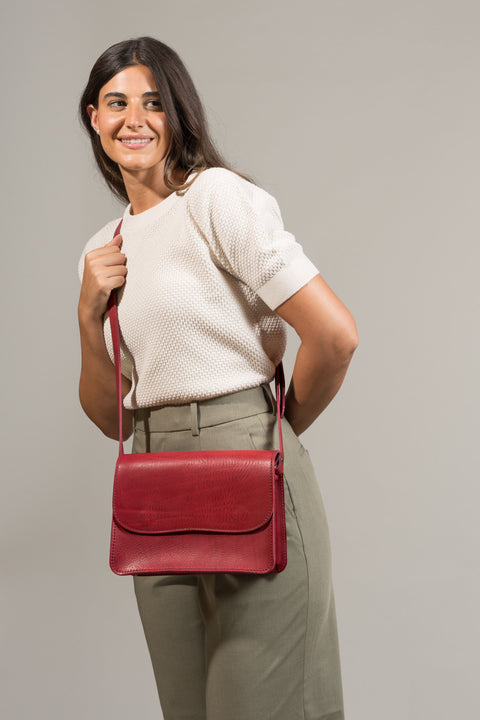 Vic - Missouri Burgundy Leather Bag