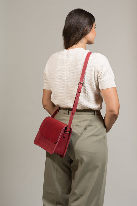 Vic - Missouri Burgundy Leather Bag