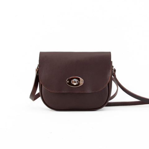 Darcy Brown Leather Shoulder Bag