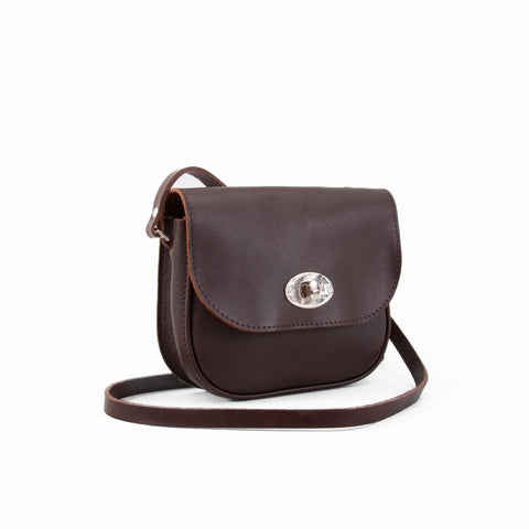 Darcy Brown Leather Shoulder Bag