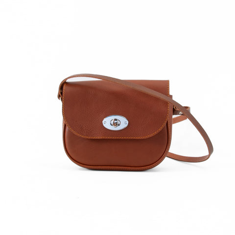 Darcy Tan Leather Shoulder Bag