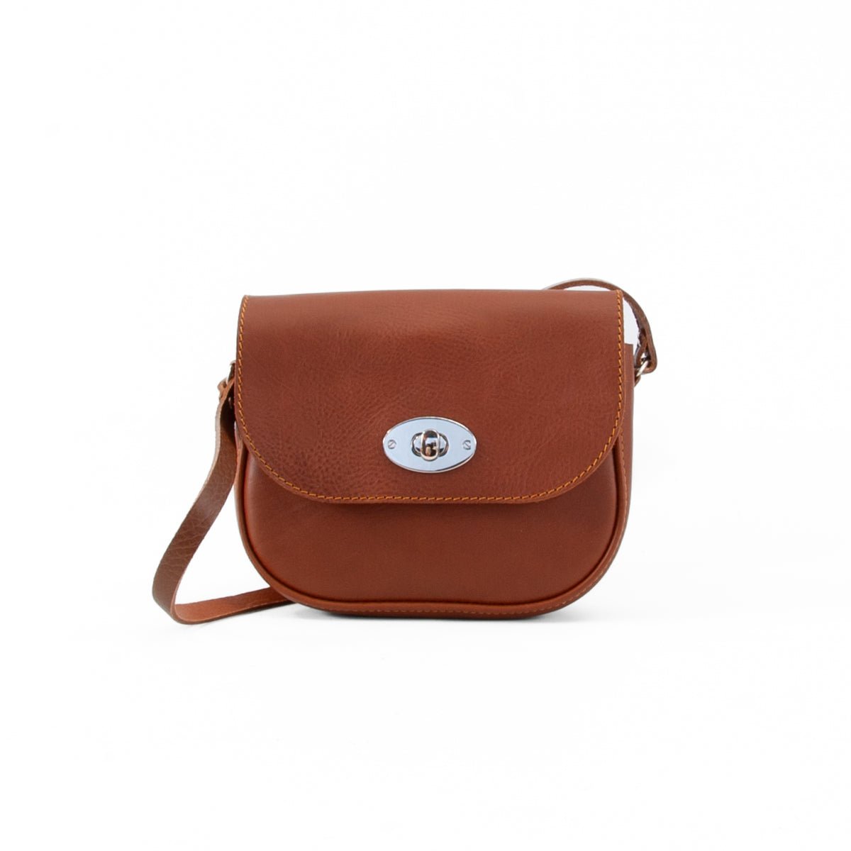 Darcy Tan Leather Shoulder Bag
