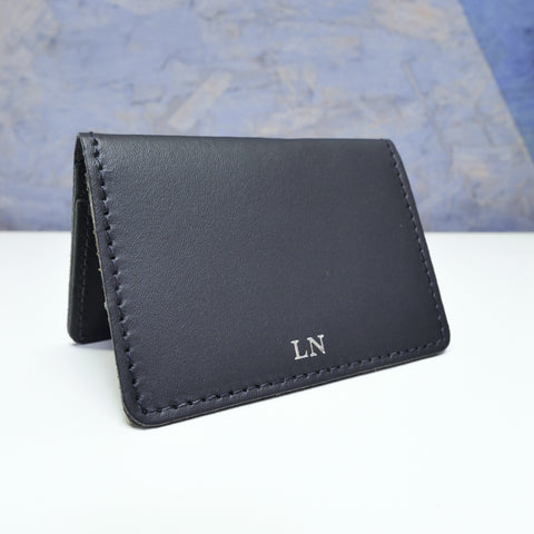 Dark Green Leather Card Holder - Chroma