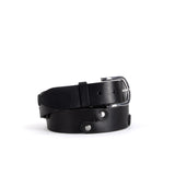 Sustainable Black Leather Segment Belt