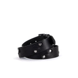 Sustainable Black Leather Segment Belt