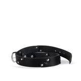 Sustainable Black Leather Segment Belt