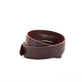 1 3/4" Tooled Classic Brown Leather Belt