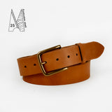 1 1/2" Classic Tan Leather Belt