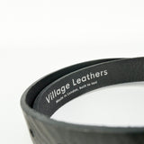 1" Classic Black Leather Belt