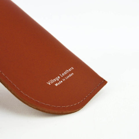 Tan Leather Glasses Case - Chroma