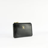 Black Leather Zip Purse - Roam