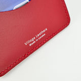 Red Leather Card Holder - Chroma