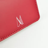 Red Leather Card Holder - Chroma