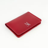 Red Leather Card Holder - Chroma