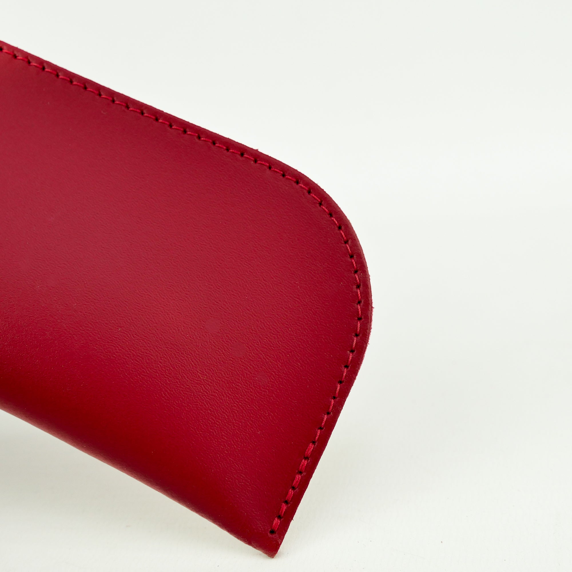 Red Leather Glasses Case - Chroma