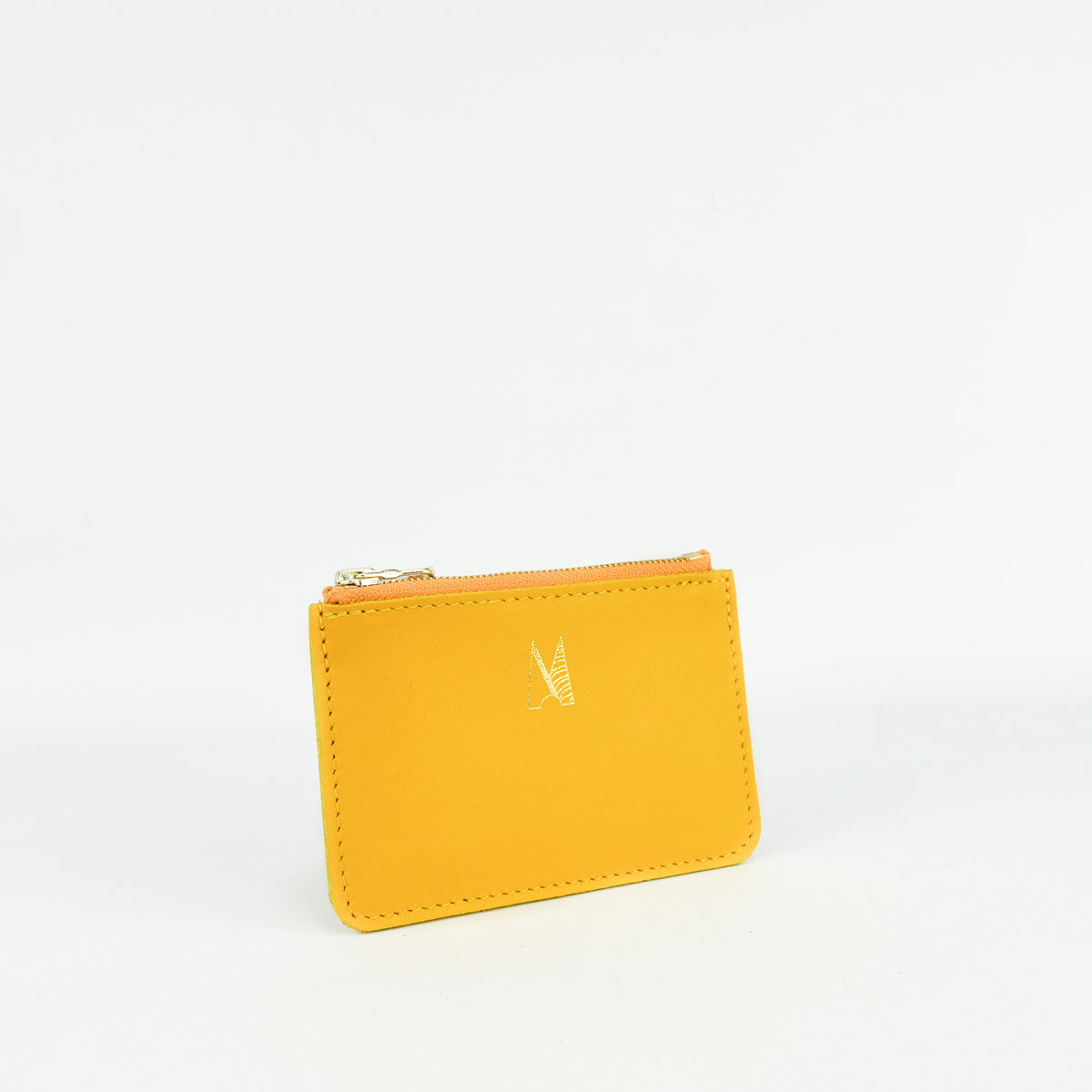 Yellow Leather Zip Purse - Roam