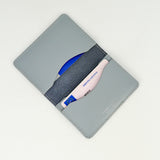 Dove Grey Leather Card Holder - Chroma