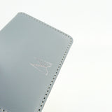 Dove Grey Leather Card Holder - Chroma
