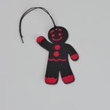 Leather Christmas Gingerbread Man Decoration