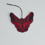 Leather Christmas Cat Decoration